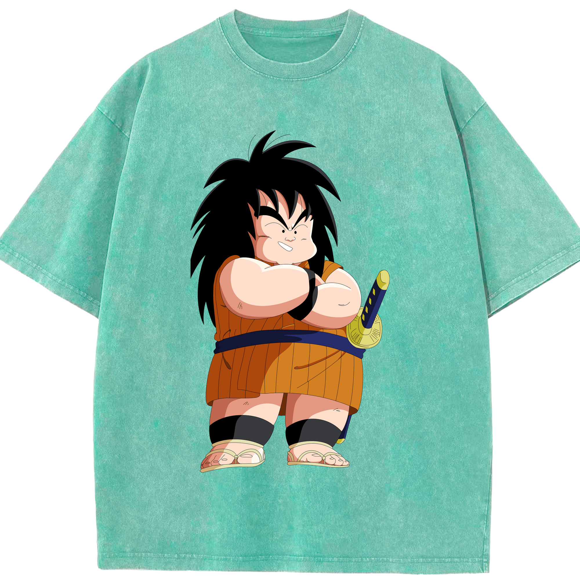 （画像用） ドラゴンボール やじろべえ DRAGON BALL Yajirobe 綿100% ヴィンテージ風 半袖Tシャツ（フロントプリント）